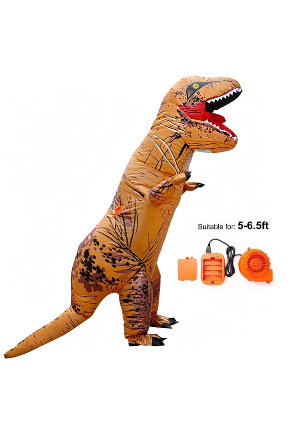 Inflatable Dinosaur Costume for Adult , Fancy Dinosaur Suit Blow up Full Body Dino Costume for Halloween Cosplay Party