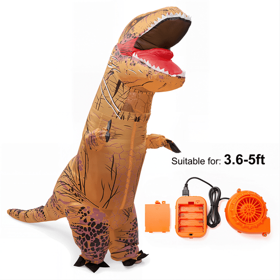 Inflatable Dinosaur Costume, Fancy Dinosaur Suit Blow up Full Body Dino Costume for Halloween Cosplay Party