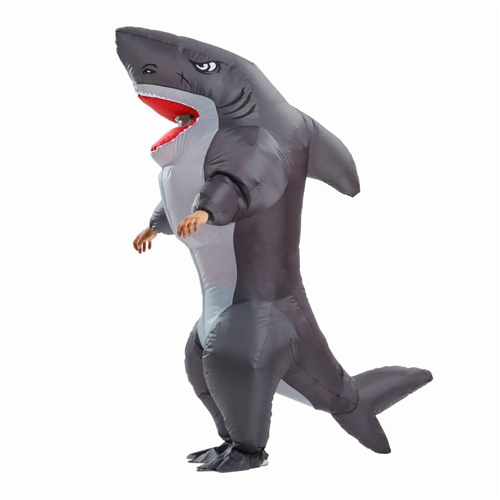 Inflatable Costume Full Body Shark Air Blow up Funny Party Halloween Costume for Adult Large Size