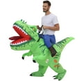 DeeKom Inflatable Costume Ride Rex Green, Blow up Dinosaur Costumes