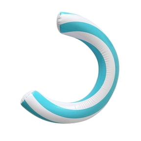 Inflatable Curved Swimming Pool Noodle Float, Oversized Inflatable Pool Float for Adult Summer Beach Water Games & Travel Use(Sky Blue,60x75cm)