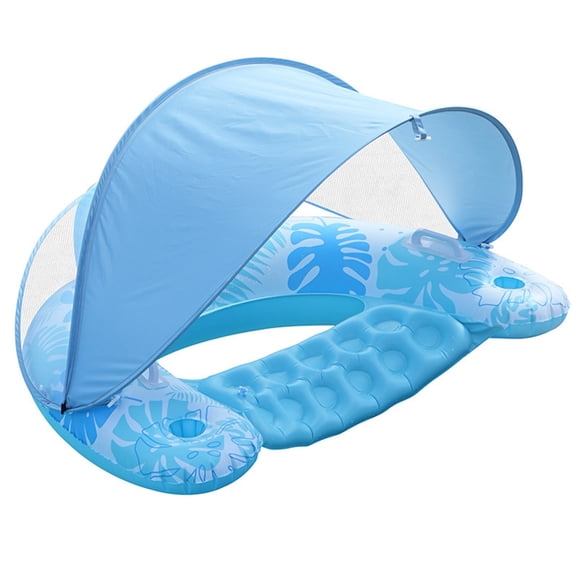 Inflatable Deck Chair Pool Float, Floating Bed For Pool Party, Inflatable Lounge Chair, Water Floating Recliner For Swimming Pool Beach Lake