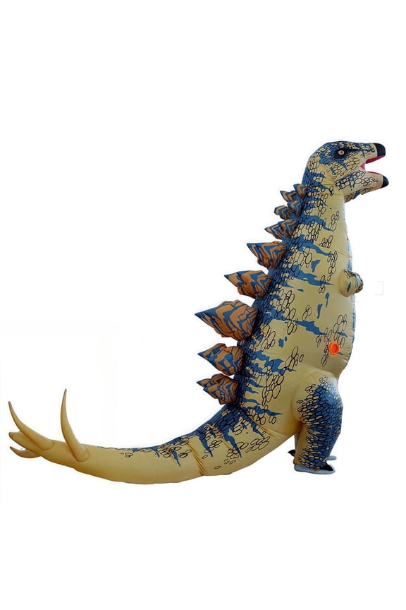 Inflatable Dinosaur Costume Adult Fancy Carnival Blowing Stegosaurus Dress Up Full Body Dinosaur Inflatable Suit Cosplay Party,Height 59"74.8",Stegosaurus