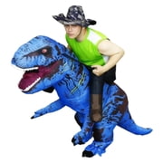 Inflatable Dinosaur Costume Fancy Ride on Dinosaur Suit Blow up Trex Costume Dino Costume For Halloween