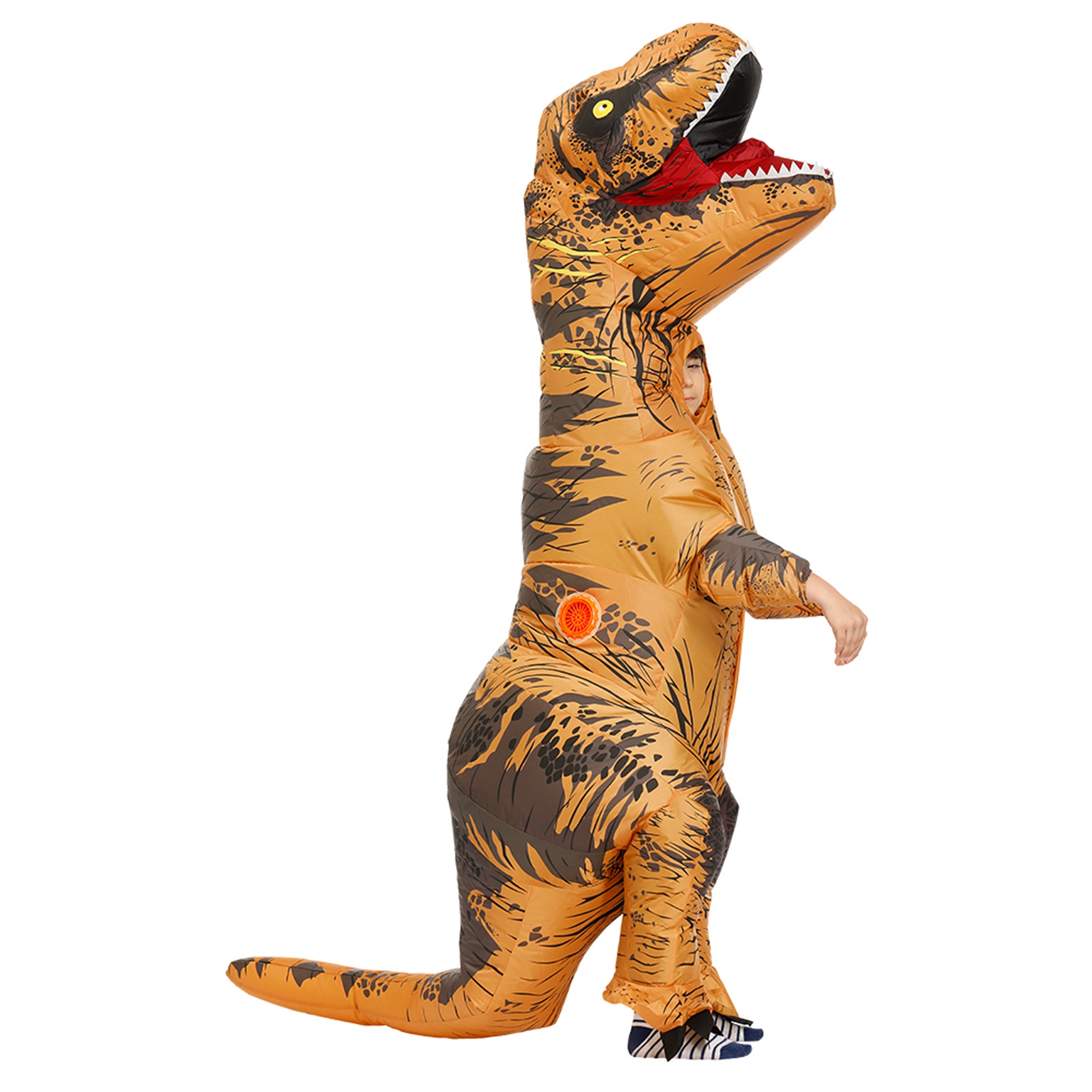 Inflatable Dinosaur Costume for Adult and Kid Halloween Blow Up Costume Dinosaur Rider Costume