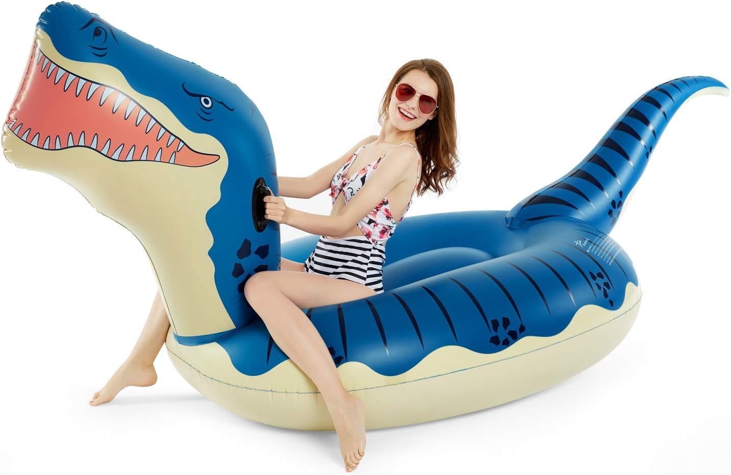 Inflatable Dinosaur Swimming Pool Float for Kids Boys Girls Adults 124 ...