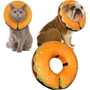 Inflatable Dog Cone Collar for Large Medium Small Dogs, Soft Adjustable Recovery Cone Collar for Dogs Cats,Dog Neck Donut Dog Cone,Dog Cone Alternative After Surgery, L(15"-19")