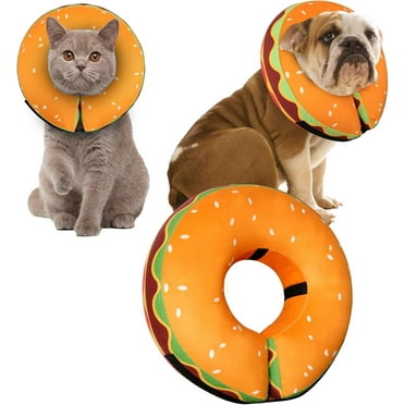 Inflatable Dog Cone Collar for Large Medium Small Dogs, Soft Adjustable Recovery Cone Collar for Dogs Cats,Dog Neck Donut Dog Cone,Dog Cone Alternative After Surgery, L(15"-19")