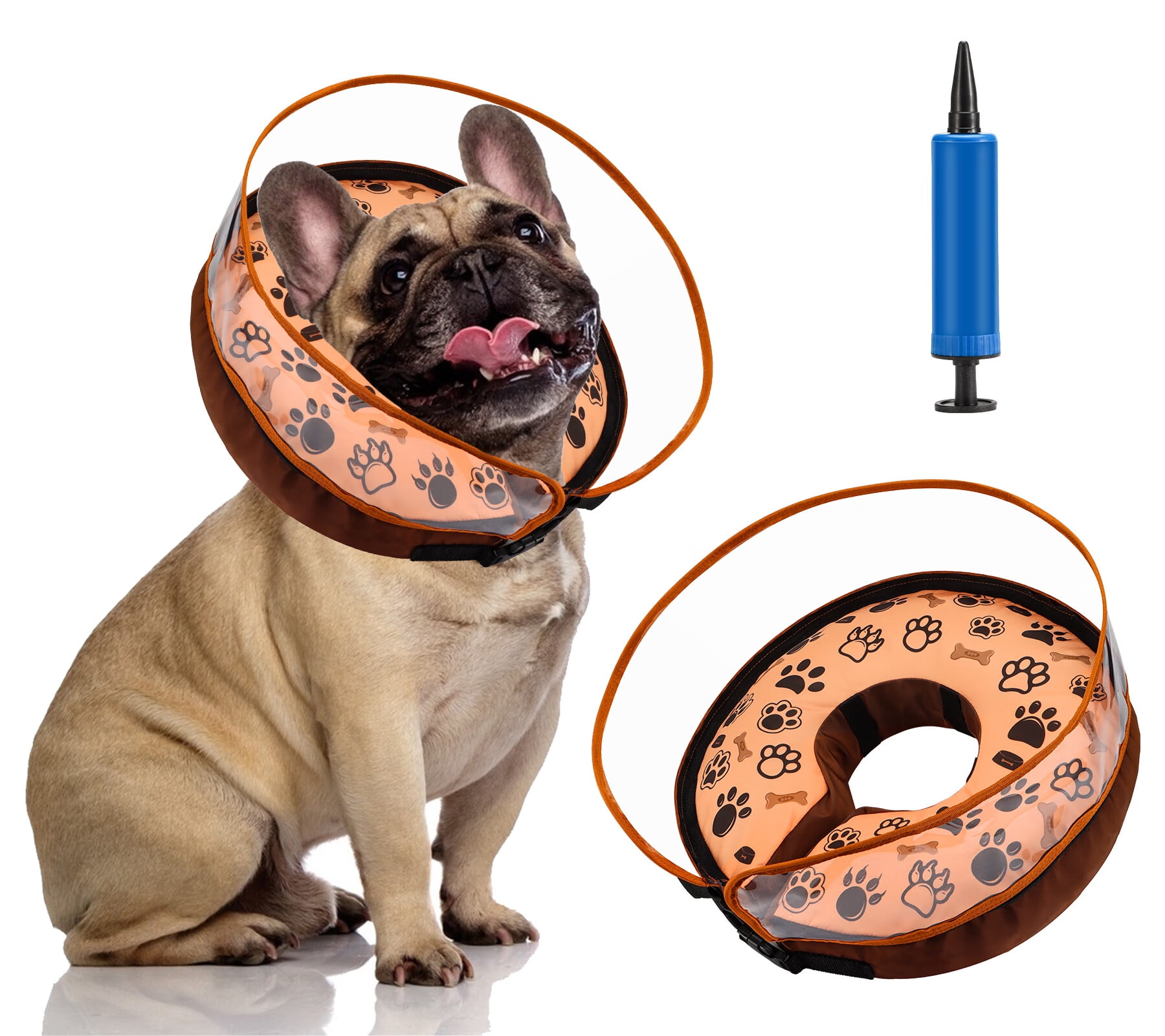 Soft Dog Cone Collar for Large Medium Small Dogs and Cats After Surgery,  Inflatable Dog Neck Donut Collar,Inflatable Cat Cone Collar,E-Collar for  Dogs