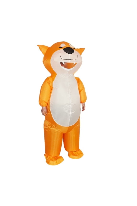 Inflatable Dog Costume Adult Fun Halloween Dress Up Cosplay Fantasy Inflatable Suit Air Inflatable Novelty Character Props,Height 59"74.8",Dog
