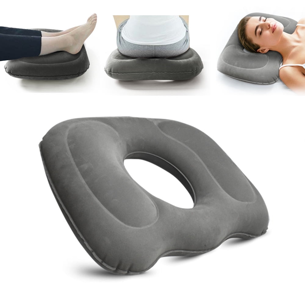 Inflatable Donut Cushion Seat, Portable Hemorrhoid Pillow AntiDecubitus PadBreathable Seat