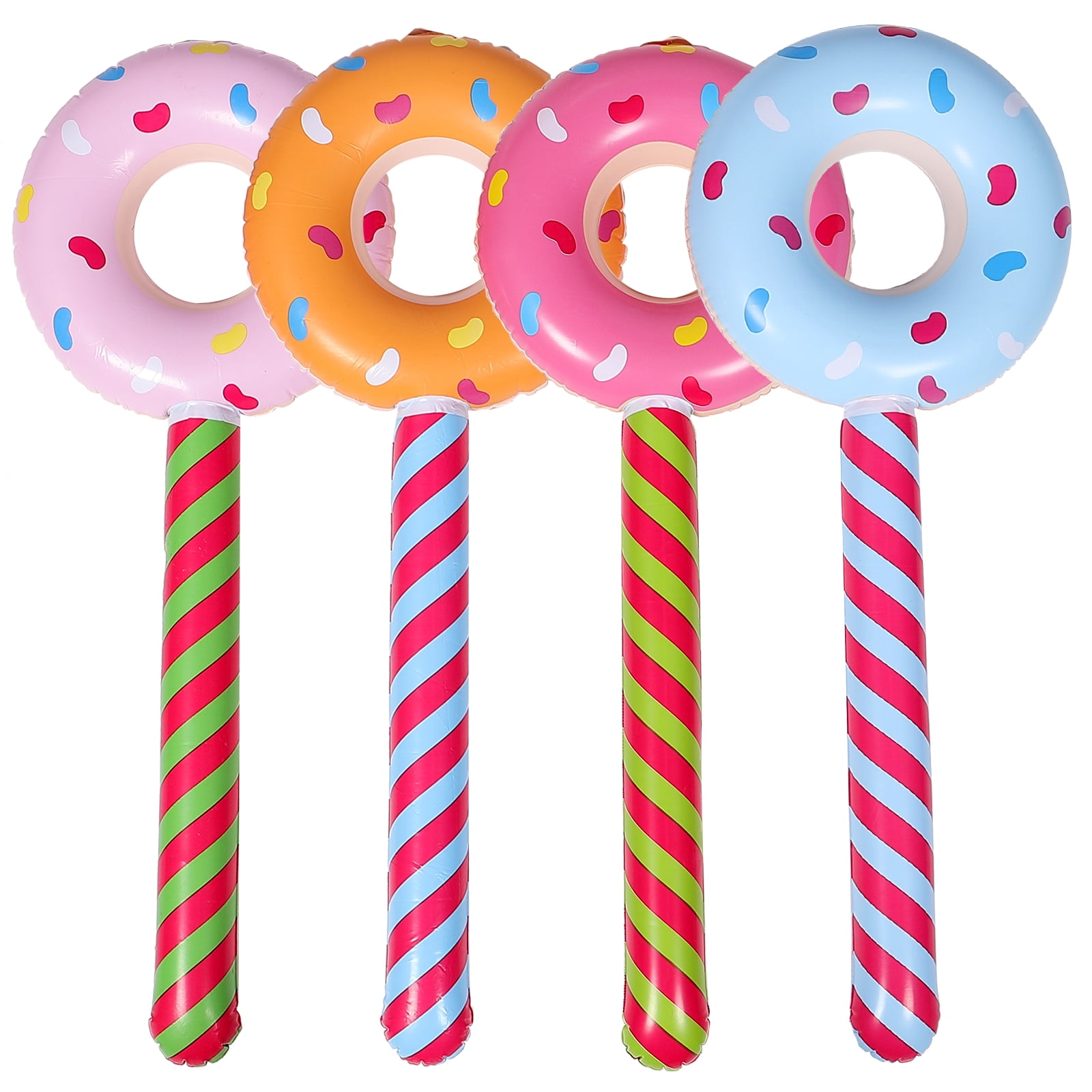 Inflatable Donut Lollipops, 4Pcs Inflatable Donut Lollipops Pool Float ...