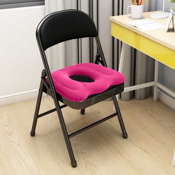 Inflatable Donut Pillow,Hemorrhoid Cushion- Excellent for Tailbone, Prostate, Sciatica, Bed sores, Post-Surgical Pain-Orthopedic Firm seat Cushion for Home, Inflatable Cushion for Pressure Relief