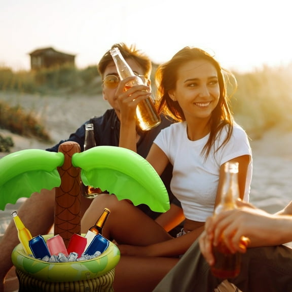 Inflatable Drink Float Pool Party Cup Holder with Non Spill Design for Adults Summer Beach Party Accessories and Gifts