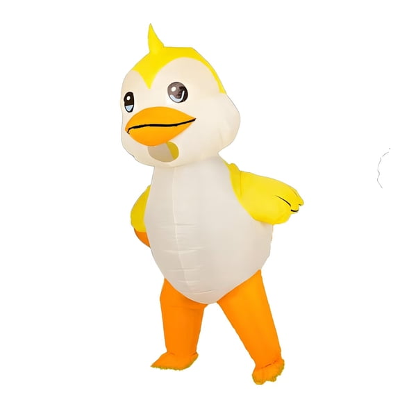 Inflatable Duck Costume Adult Funny Halloween Costume Cosplay Fantasy Costume Funny Fancy Dress Party Props Dress Upbirthdaygift,Height 59"74.8",Duck