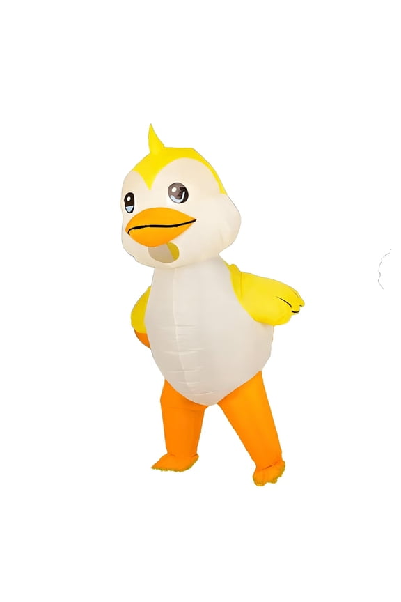 Inflatable Duck Costume Adult Funny Halloween Costume Cosplay Fantasy Costume Funny Fancy Dress Party Props Dress Upbirthdaygift,Height 59"74.8",Duck