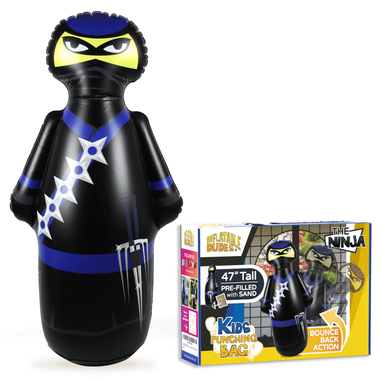 Inflatable Dudes) Black and Blue Ninja 47 inches - Kids