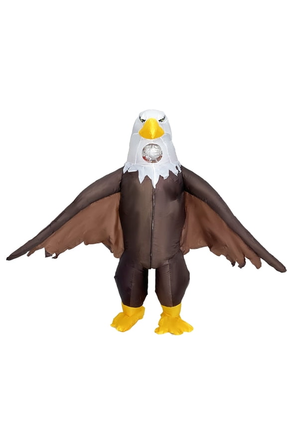 Inflatable Bald Eagle Costumes for Adult Blow up Outfit Funny Independence Day Parade Patriotic Suit
