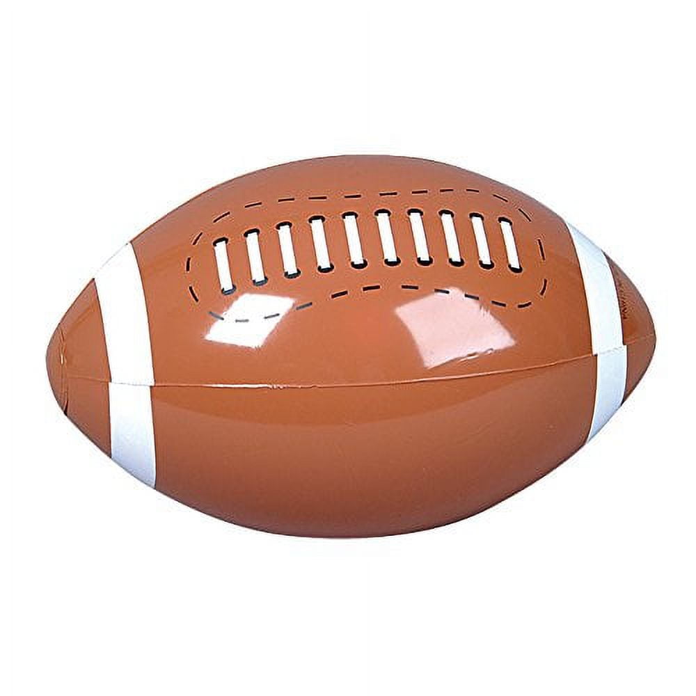 Inflatable FOOTBALL Beach Ball/INFLATES/POOL PARTY Birthday FAVORS/TOY 16" DOZEN/NEW in package