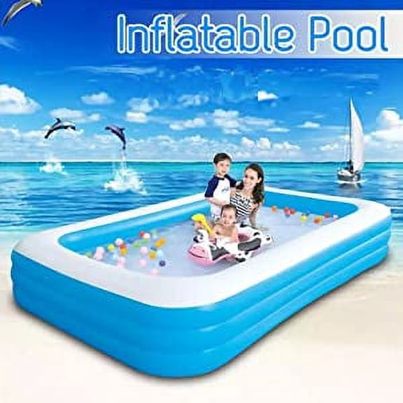 Inflatable Family Pool/Ball Pit (Free Electric Inflating Pump)