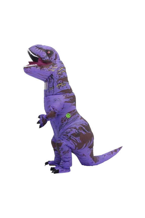 Inflatable Fancy Halloween Blow up T-Rex Costume Full Body Dino Costume for Cosplay Party