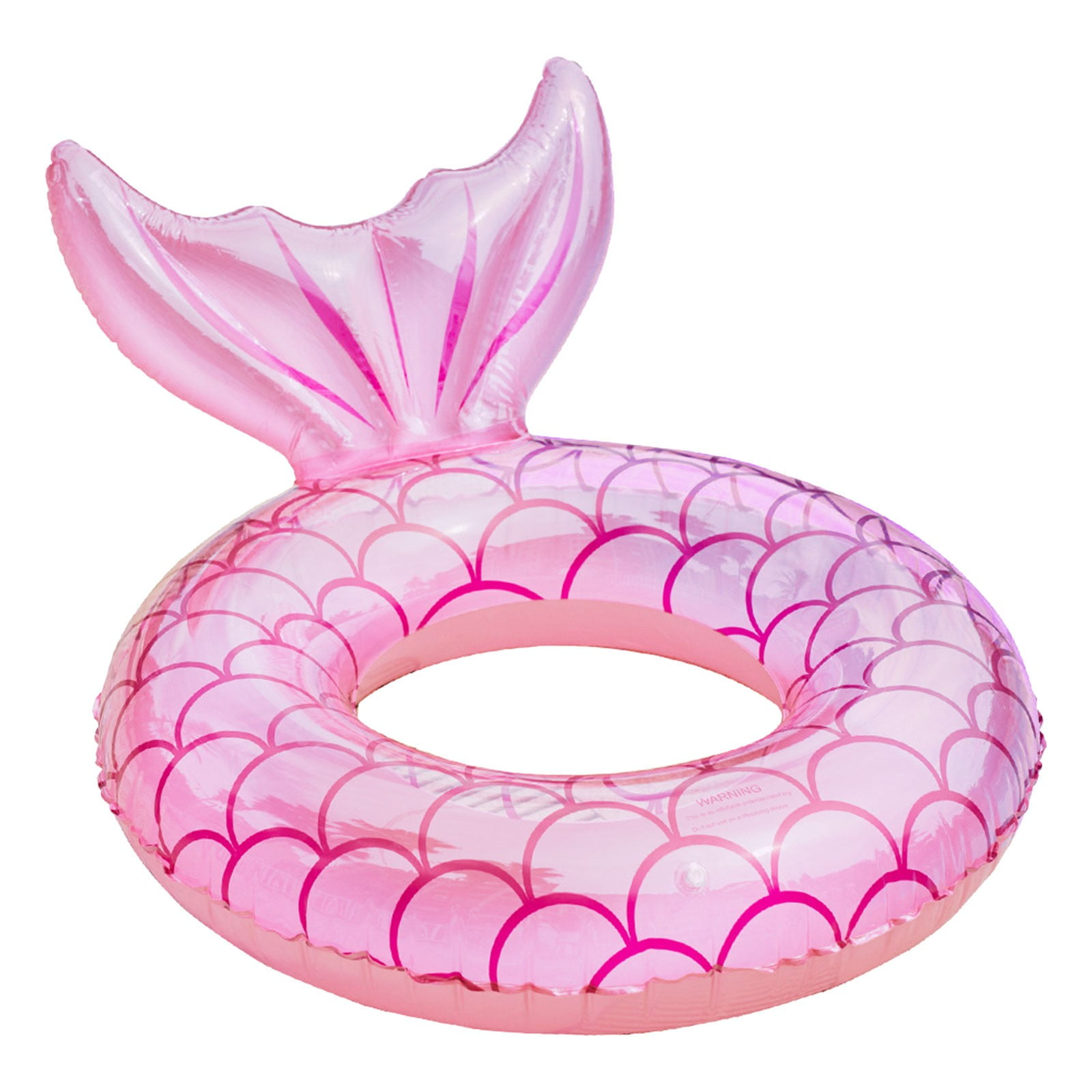 Inflatable Float Tail Shaped Swimming Pool Lifesaving Circle Swimming ...