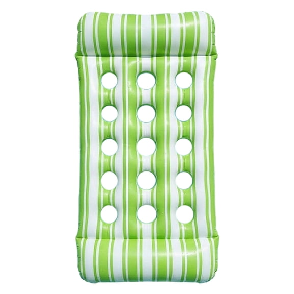 Inflatable Floating Bed with Headrest Pool Lounger Air Mattress for Adult Water Sleeping Beach Float Swimming Pool Lake Relaxation