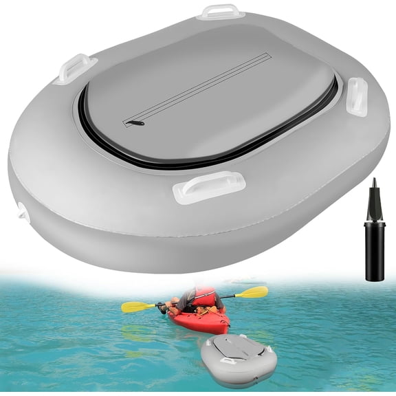 Inflatable Floating Coolers for River Lake, 38 Qt Heavy Duty PVC Cooler Float with 4 Handle for River Kayaking, Easy to Lift, Reflective Floating Coolers for Fishing, Includes Inflation Tool.