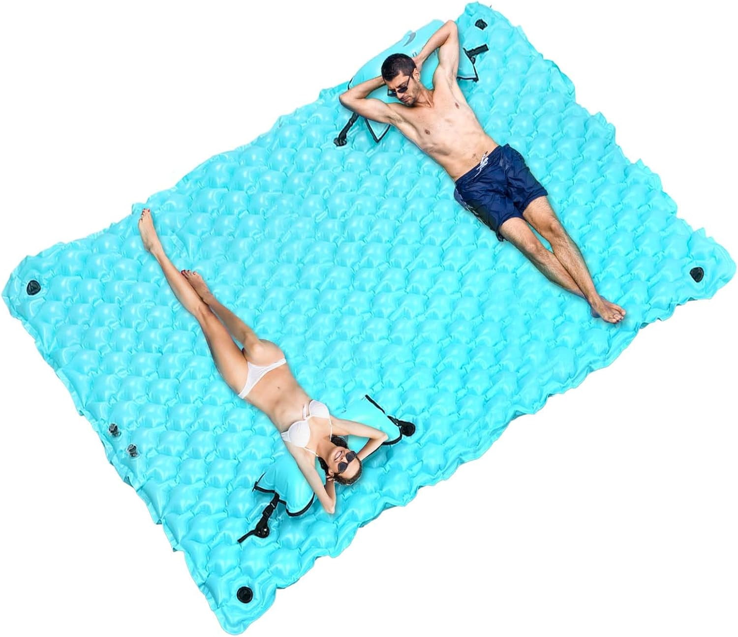 Inflatable Floating Mat, Lake Floats with Water Hammock for Beach
