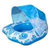 Inflatable Floating Pool Chair, Tanning Pool Lounger with Canopy Shade, Floating Pool Chair for Water Party Summer