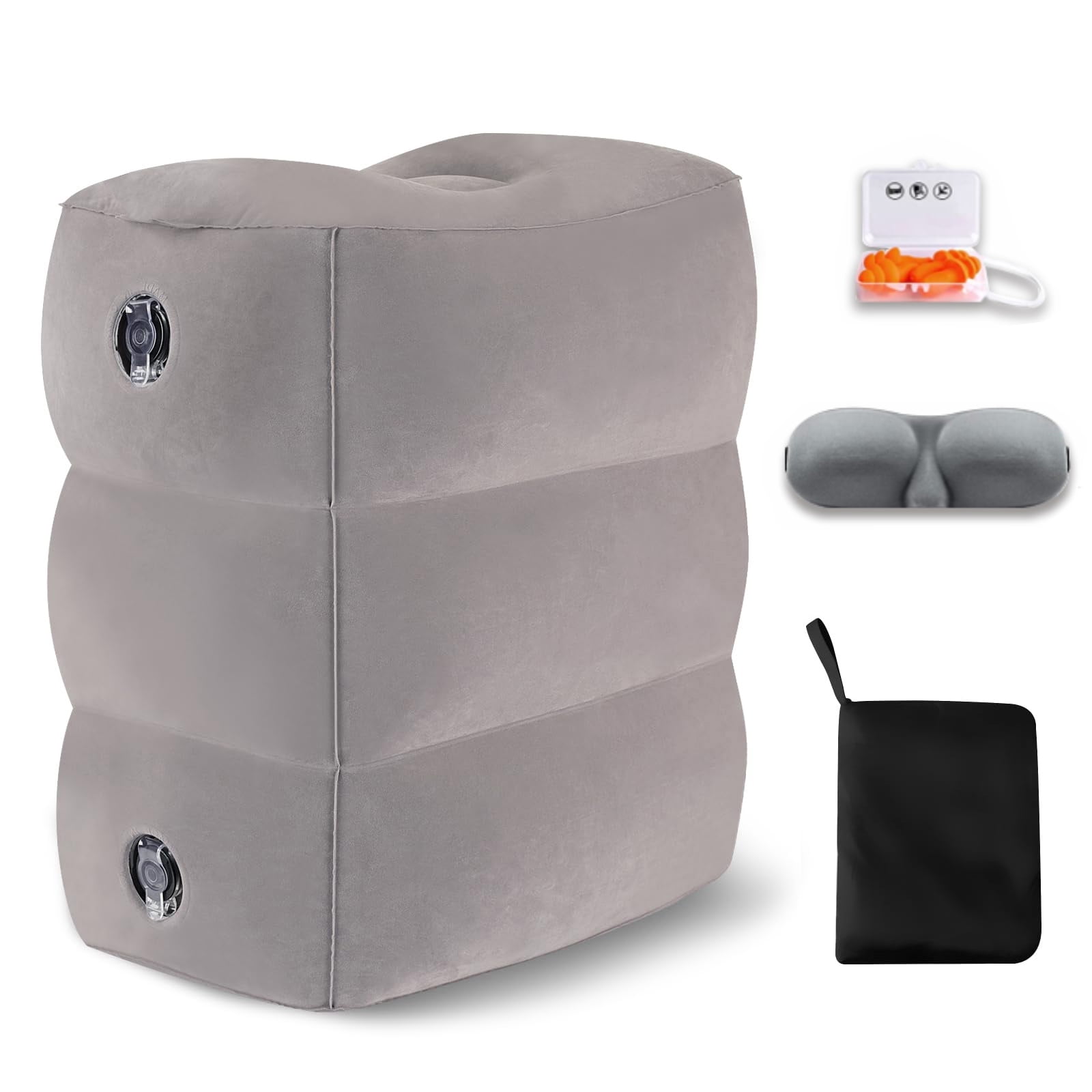 Inflatable Foot Rest for Air Travel Car Seat Foot Rest for Kids