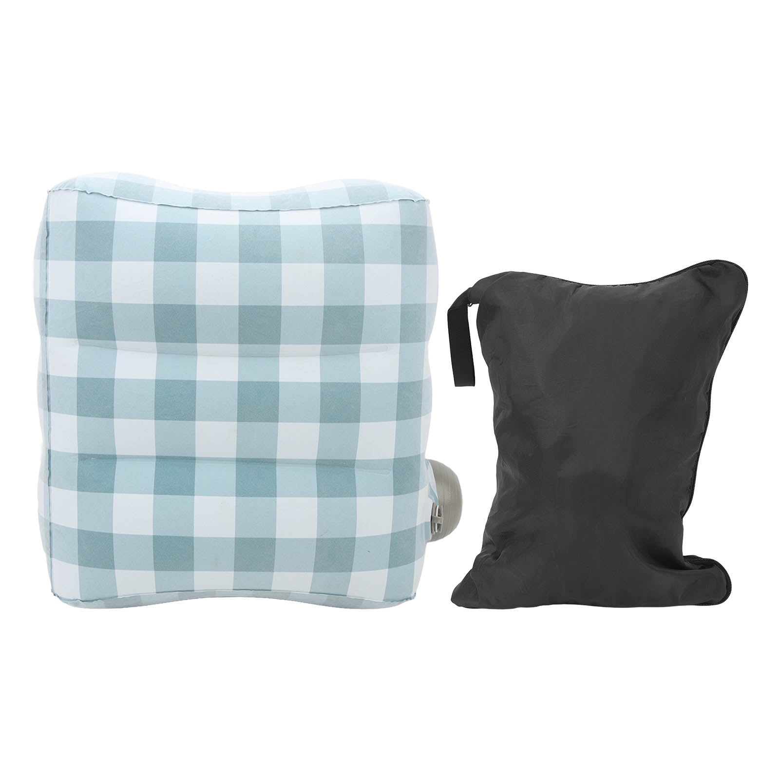 Inflatable Foot Rest Pillow Adjustable 3 Layers Travel Airplane Foot Rest for Kids Adults