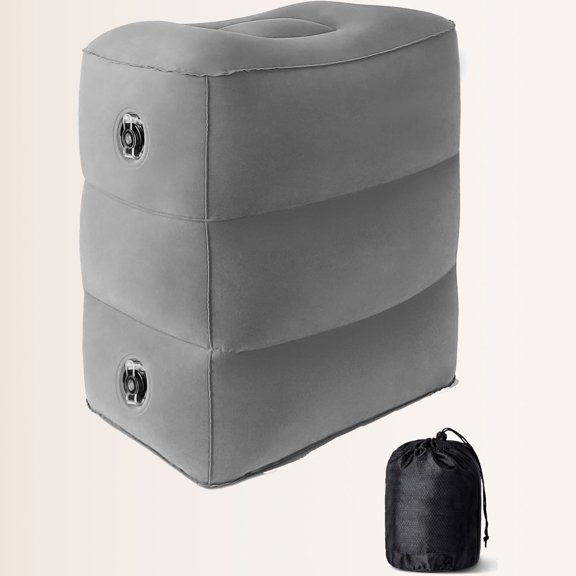 Inflatable Foot Rest Pillow, Adjustable Leg Rest Pillow for Travel, Office, Home