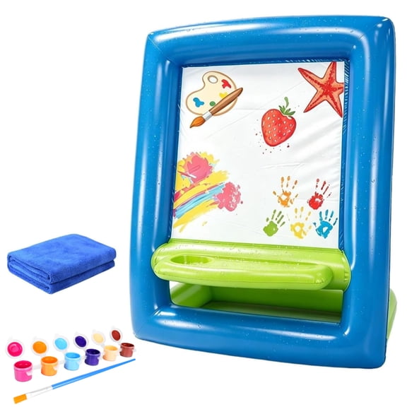 Inflatable Fun Easel Set, Washable Art Easel