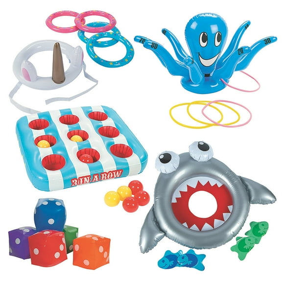 Inflatable Game Kit - 5 Games, Toys, Party Supplies, 5 Pieces