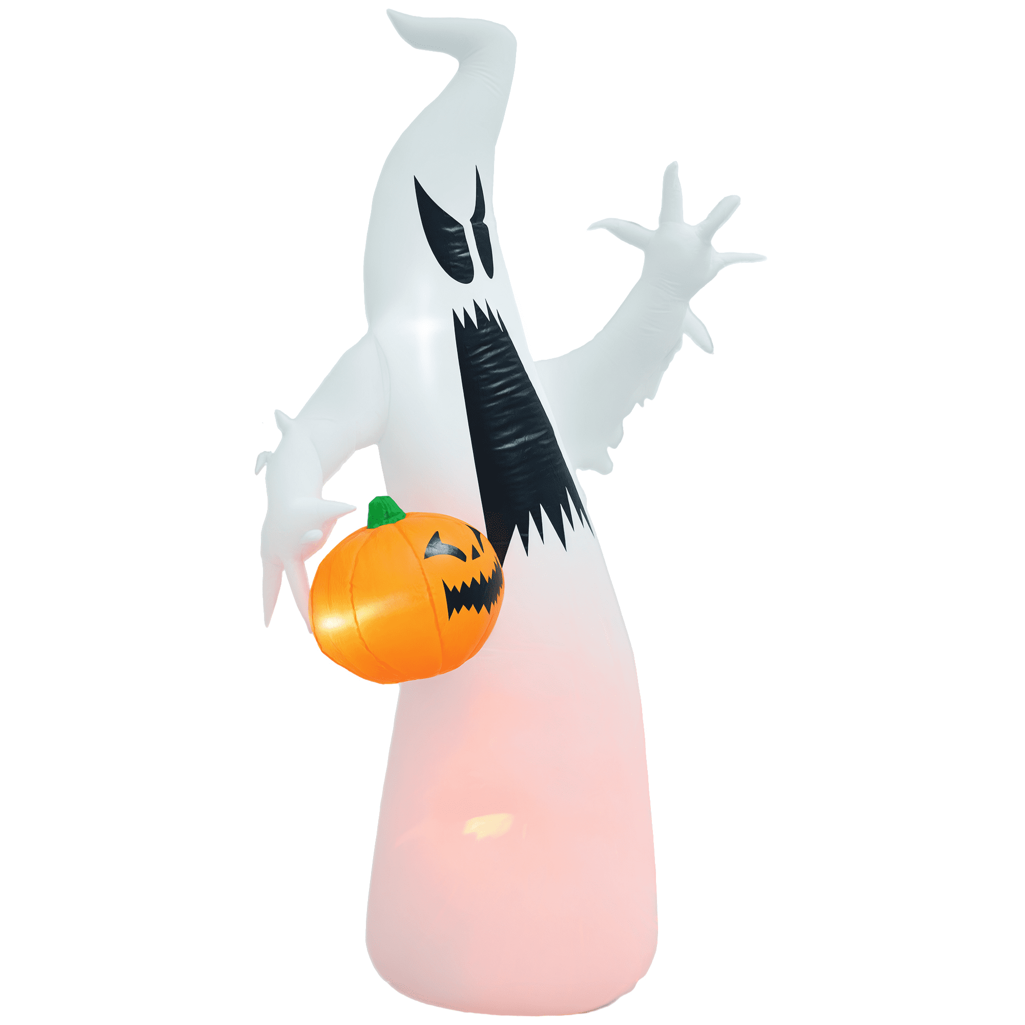 Inflatable Ghost Halloween Decoration 70.75 Inch with Rotating LEDs Stakes Sandbag for Outdoor Yard Garden Party
