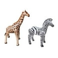 thumbnail image 1 of Inflatable Giraffe Zebra Safari Animal Toy Party Gift Kids (GIRA3+ZEB3), 1 of 3