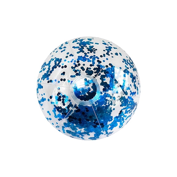 Inflatable Glitter Beach Balls 10 Inch Sparkly Confetti Pool Ball Clear Blow Up Balloon Toy for Wedding Baby Shower Birthday Party Decoration 2026 Graduation Kids Outdoor Fun