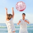 thumbnail image 1 of Inflatable Glitter Beach Balls - 11.8in Confetti Swimming Pool Balls Sequins, Clear Floatable Blow up Balloon for Wedding Birthday Party Favor, Pink, 1 of 8