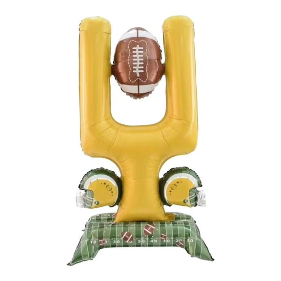 Inflatable Goal Post Balloon Backdrop ABS Material Home Football Party Decor for Adults Gathering