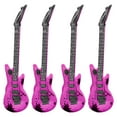 thumbnail image 1 of Inflatable Guitar Kids Toy, Blow Up Guitar Party Props, Large 4pcs PVC Musical Instrument for Kids Birthday, Halloween, Christmas, Colorful Durable Simulation Stage Accessories, 1 of 2