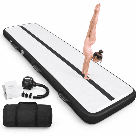 Inflatable Gymnastics Air Mat Tumble Track With Pump Foring