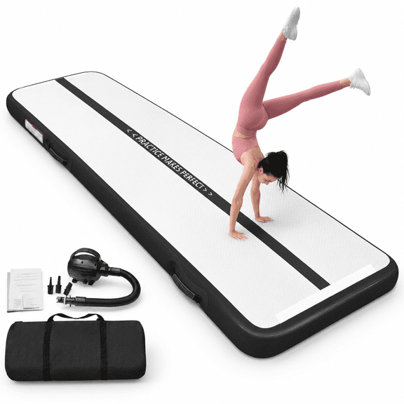 Inflatable Gymnastics Air Mat Tumble Track With Pump Foring