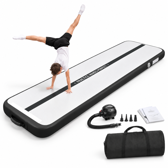 Inflatable Gymnastics Air Mat Tumble Track With Pump Foring