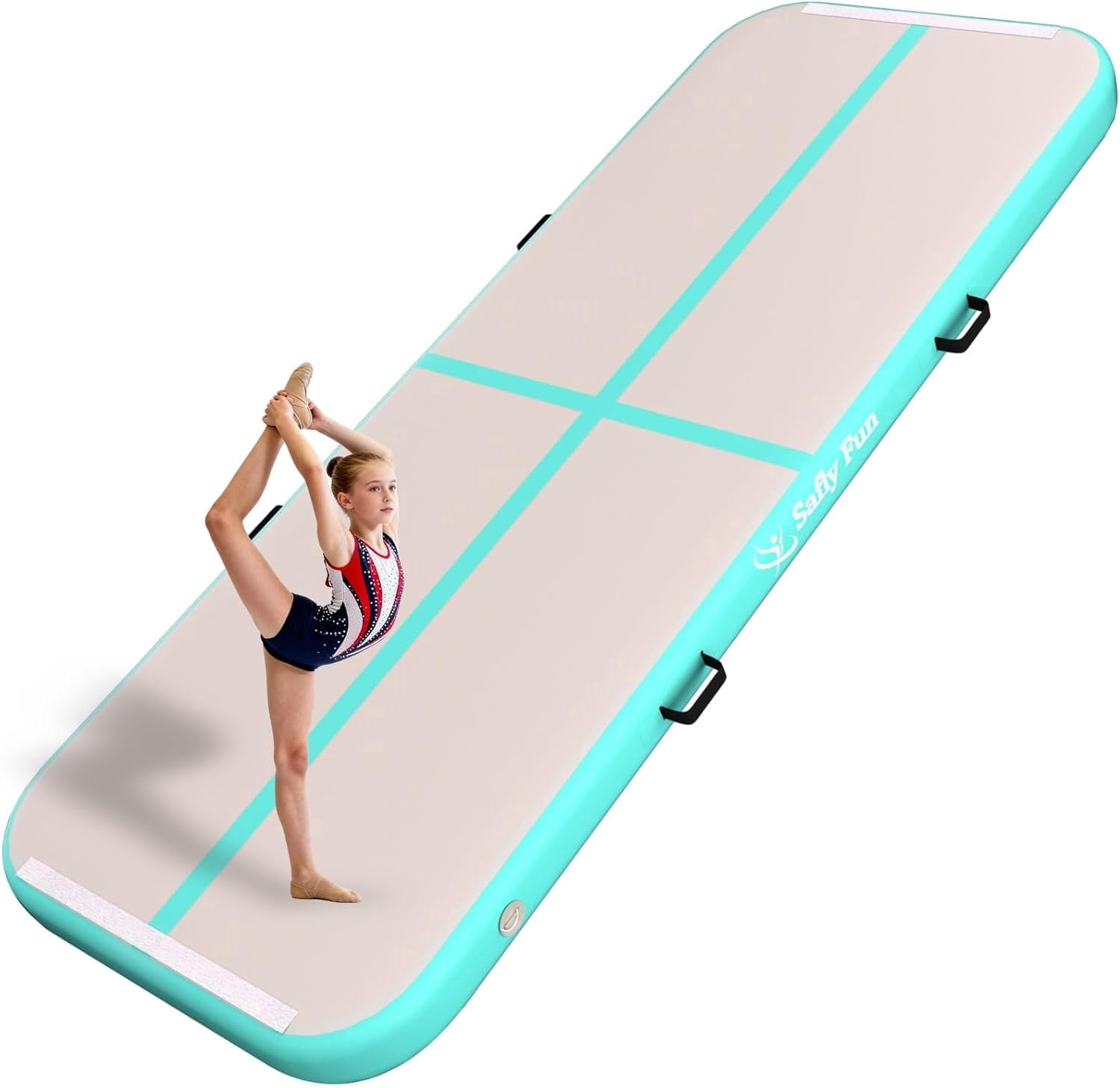 Inflatable Gymnastics Mat 6.6/10ft Air Tumble Track Training Mat