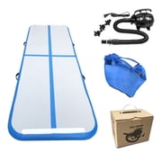 Inflatable Gymnastics Mat Air Track Floor Mat Water Buoyancy with Pump, Training Mats for Adults, 10ft 4 Inches Thickness Gymnastics Mats for Gymnastics Training Home Use Yoga Pool, Q03