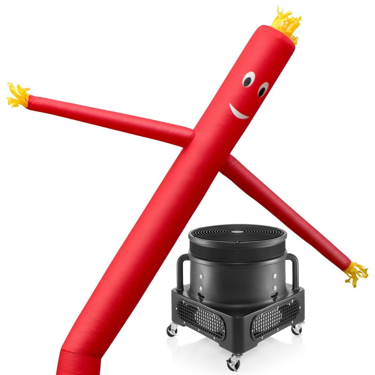 Inflatable HQ Air Inflatable Dancer Tube Puppet Set 20 ft. Tall with Blower Fan Red Walmart