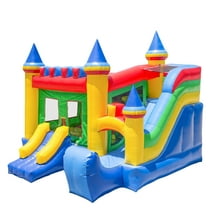 Inflatable HQ Commercial Grade Bouncing Castle Kingdom Bounce House 100% PVC with Blower and Slide