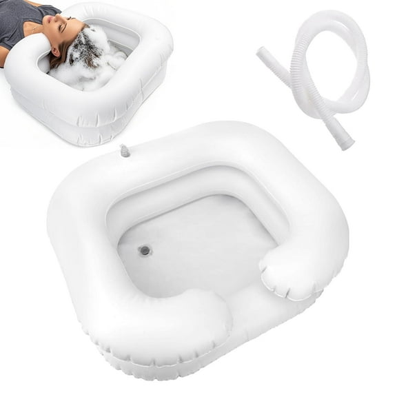 FullPetMoon Inflatable Shampoo Basin - Portable Shampoo Bowl, Hair Washing Basin for Bedridden, Disabled,Injured, Elderly, Hair Washtub
