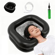 Inflatable Hair Washing Sink for Wheelchair - Portable Shampoo Bowls at Home for Handicapped, Kids, Seniors. Hair Washing Basin for Bedridden